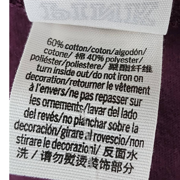 Victoria's Secret PINK V Neck Long Sleeve Rainbow Logo Campus Tee Small NEW - Picture 6 of 6